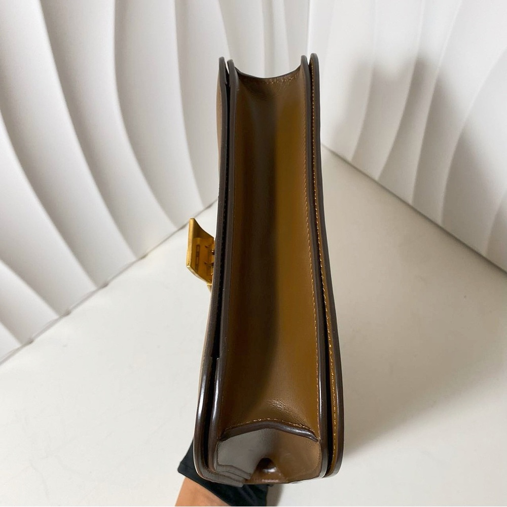 Celine Classic Box Tan Leather Crossbody Bag - Picture 6 of 12